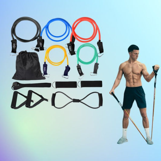 élastique musculation - ensemble complet 100lbs - Mon studio fitness